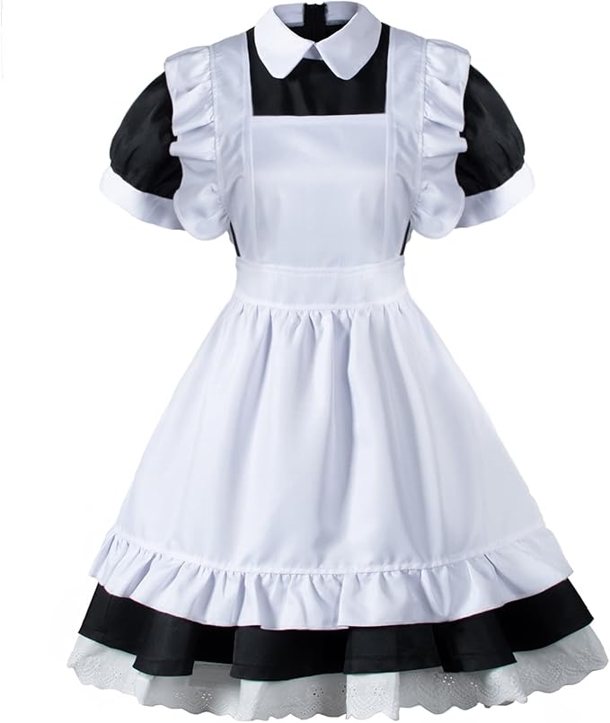 French Maid Apron Dress Set