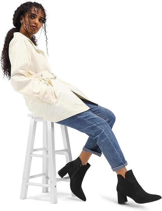 Block Heel Ankle Booties