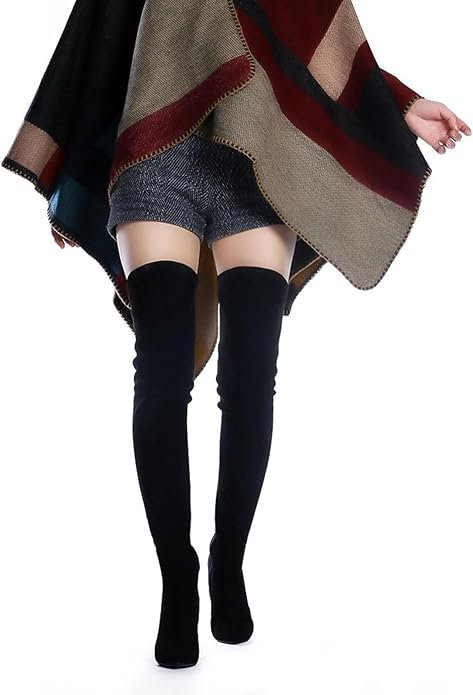 Chunky-Heel Knee-High Boots