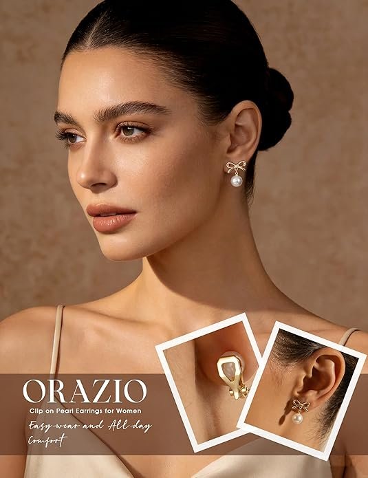Clip-On Pearl Earrings