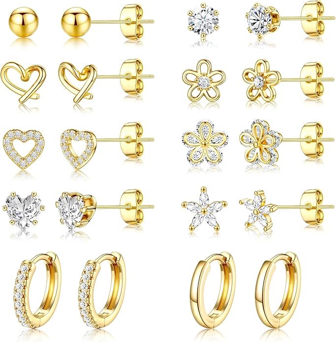 Cute Stud Earrings Set