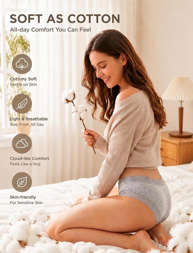 Floral Lace Hipster Panties