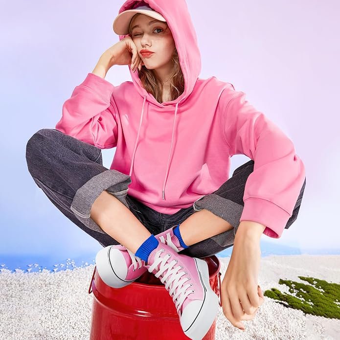 High-Top Canvas Sneakers