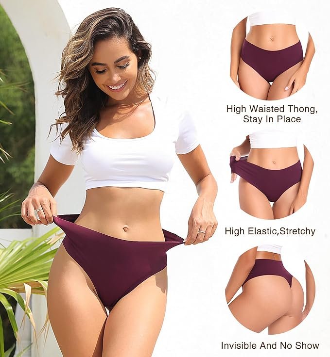 High-Waisted Feminine Thong