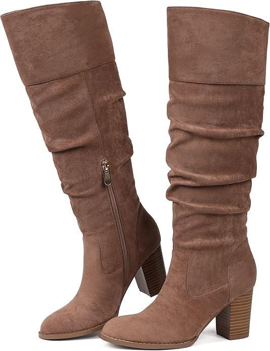 Suede or Slouchy Knee-High Boots