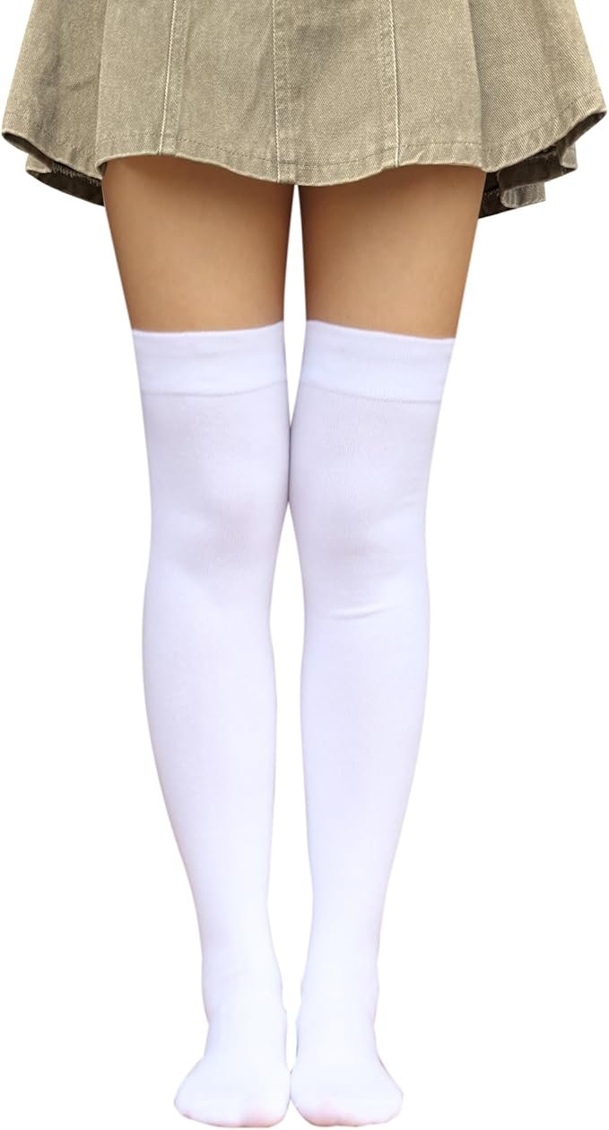 White Knee-High Socks