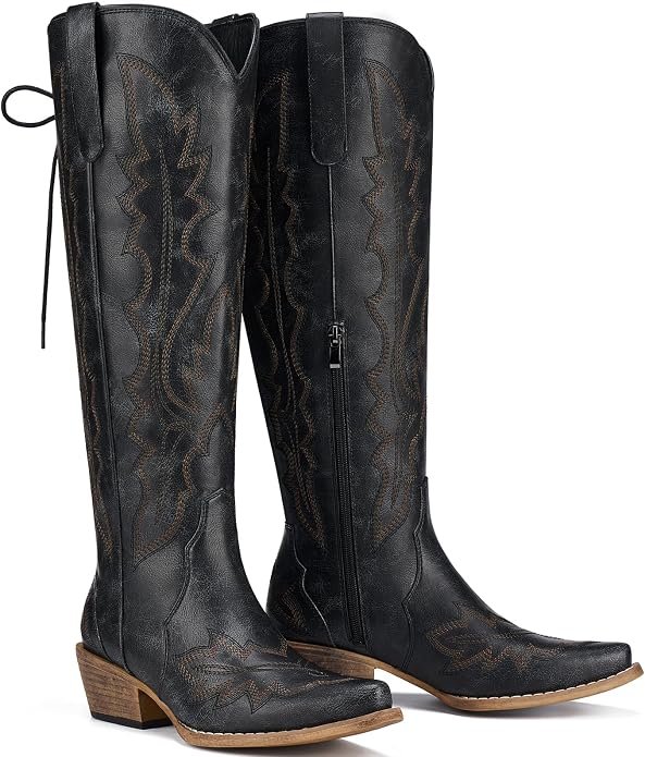 Wide-Calf Knee-High Boots